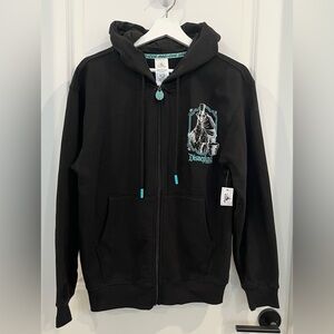 Disney Parks Haunted Mansion Disneyland Glow In The Dark Full Zip Hoodie XS NWT